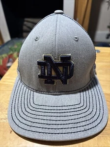 Notre Dame Fighting Irish Hat Adidas Gray S/M - Picture 1 of 11
