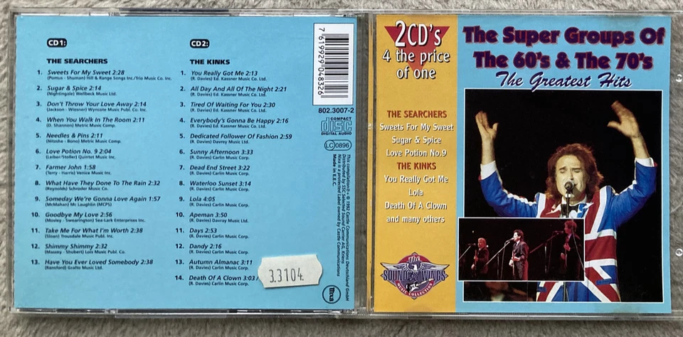 The Searchers/The Kinks - The Super Groups Of The 60's & The 70's / 2CD - Bild 1 von 1