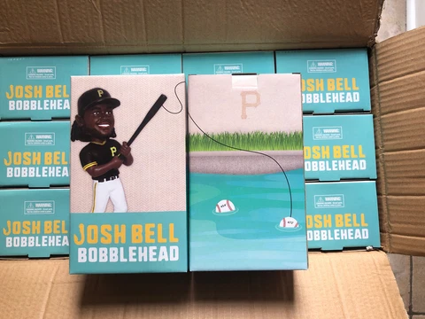 Josh Bell 2020 Pittsburgh Pirates Bobblehead - Fishing - PNC Park Giveaway Cover