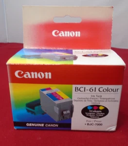 NEW Old Stock Canon BCI-61 Colour Ink Cartridge for BJC-7000 - Picture 1 of 3