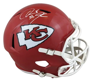 Chiefs Derrick Johnson Authentic Signed Full Size Speed Rep Helmet BAS Witnessed - Picture 1 of 3