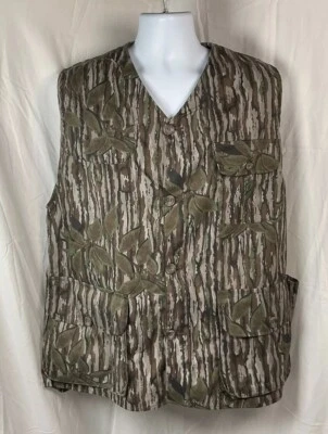 Vintage Bob Allen Camouflage Hunting Vest Medium USA Made Real Tree - Image 1 of 4