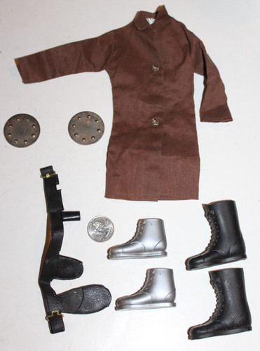 UNDERCOVER Cappotto agente segreto GI Joe Spy Island vintage 12" anni 60 crash crew scarpe mine terrestri