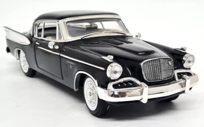 Anson 1/18 - Studebaker Golden Hawk 1957 Black Diecast Scale Model Car  - Image 1 of 4
