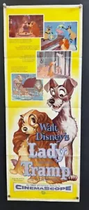 Lady and the Tramp Original Movie Poster Walt Disney 1955 *Hollywood Posters* - Picture 1 of 3