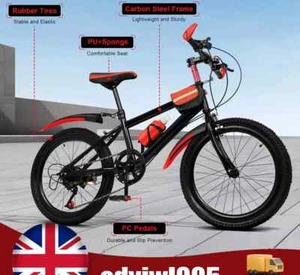 20 Inch Unisex Mountain Bike MTB Bike Kids Girls Boys Bike 7 Gang Speed 85K gNEW - Picture 1 of 9