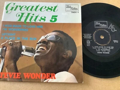 STEVIE WONDER - GREATEST HITS 5 - SWEDEN 4 TRACK 7” EP on TAMLA MOTOWN - TMEK 4 - Image 1 of 2