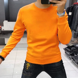 Solid color sweatshirt autumn and winter round neck long sleeve bottoming shirt - Picture 1 of 11