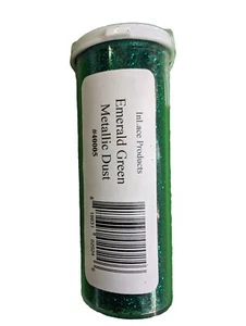 Inlace Metallic Dust Flakes 1.875 Oz Emerald Green - Picture 1 of 2