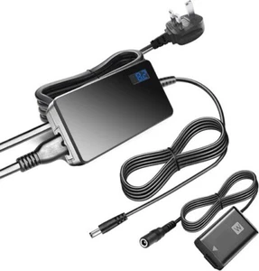 AC-PW20 AC Netzteil Adapter NP-FW50 ZV-E10 Dummy Akku Ladegerät Kit für Sohn - Bild 1 von 7