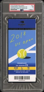 PSA 7 - NAOMI OSAKA defeats SERENA WILLIAMS 2018 US OPEN TENNIS FINALS TICKET - Picture 1 of 3
