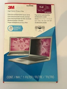 Filtro de privacidad de alta claridad 3M de 15,6" con para portátiles - Imagen 1 de 1