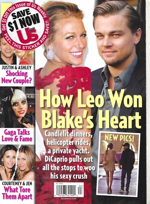Us Weekly Magazine Leonardo DiCaprio Blake Lively Lady Gaga Jennifer Aniston - Image 1 of 4