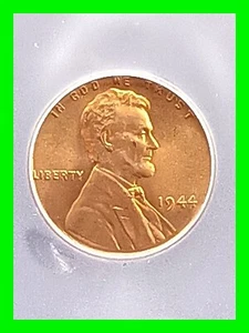 Scarce 1944 Lincoln Wheat Cent Penny No Mint Mark ICG MS-67 RED - Picture 1 of 6