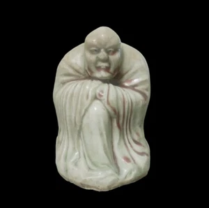 Böser Geist / Tempelwächter Dämon, antike japanische Porzellan Statue - Bild 1 von 8