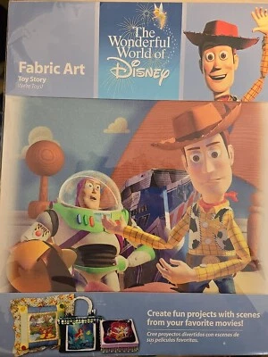 Toy Story Fabric Art Craft Project Cotton Design Sheriff Woody Buzz Lightyear - Image 1 of 2