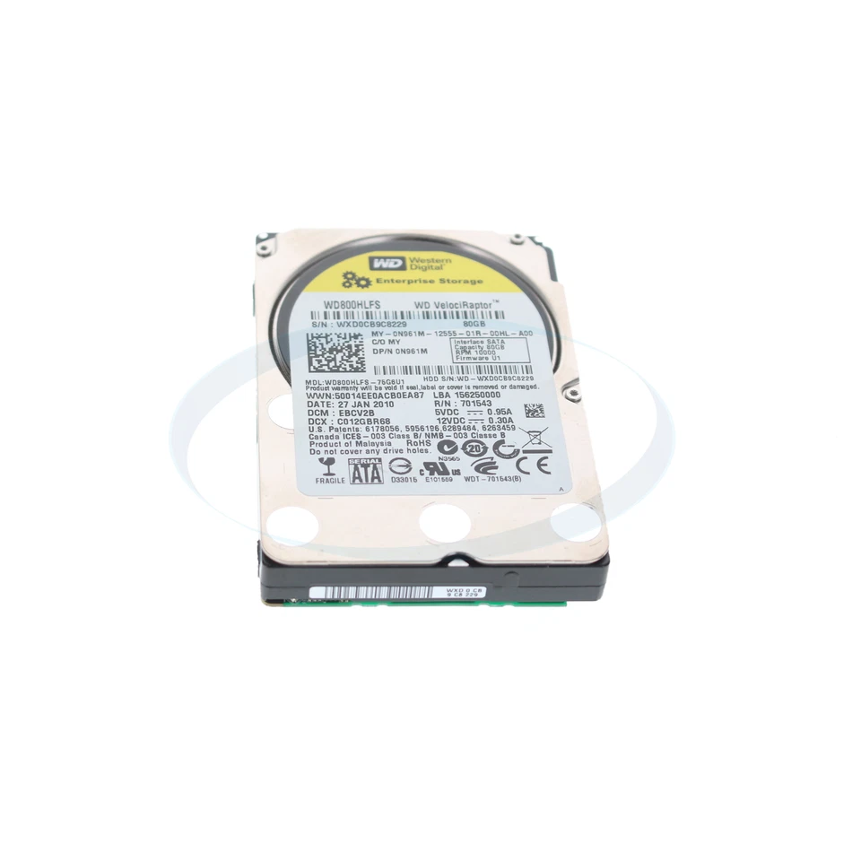 Dell N961M 80GB SATA 10k 2.5" Hard Drive - Image 1 of 1