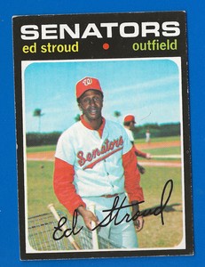 1971 Topps Baseball Card #217 Ed Stroud Washington Senators