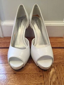 KÖSTLICHE SCHUHE ELFENBEIN DAMEN STILETTO PUMPS SCHICKE BRAUT GRÖSSEN 5,5, 6,6, 7,5 - Bild 1 von 9