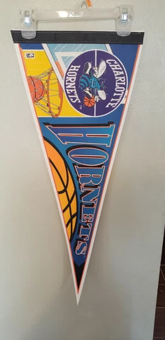 CHARLOTTE HORNETS NBA BASKETBALL VINTAGE RETRO PENNANT 5/7/22 Cover