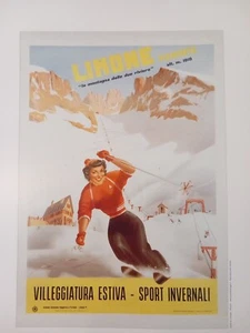 Poster LIMONE PIEMONTE 1955. - CARLO PRANDONI - 25X35 RIPRODUZIONE - Picture 1 of 1