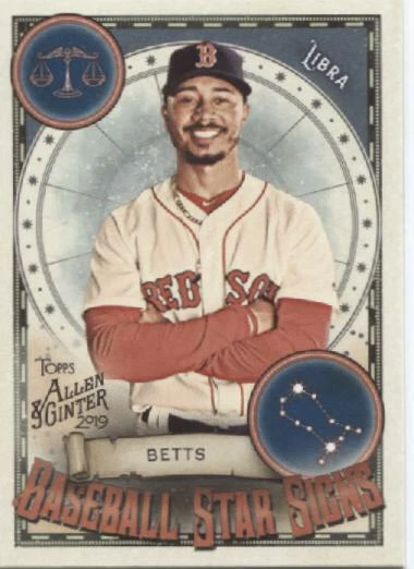 Mookie Betts 2019 Allen & Ginter  Baseball Star Signs - BOSTON RED SOX -  - Image 1 of 1
