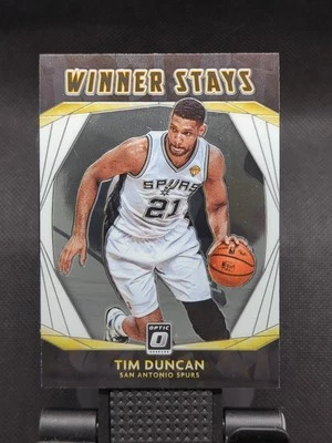 2020-21 Panini Donruss Optic Winner Stays Tim Duncan #15 San Antonio Spurs - Image 1 of 3