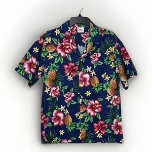 Aloha Republic Floral Hawaiian Shirt Mens Large 100% Cotton VTG Made In Hawaii - Picture 1 of 8