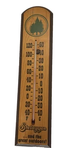 Sheboygan Wisconsin Vintage Wood Thermometer The Great Outdoors Advertising - Picture 1 of 10