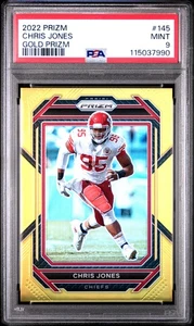 2022 Panini Prizm Chris Jones #145 Gold PSA 9 - Picture 1 of 2