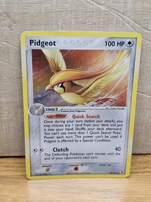Pidgeot 10/112 EX Fire Red & Leaf Green Holo Rare Pokémon Card TCG - Image 1 of 4