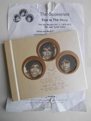 THE SUPREMES This Is The Story - SEALED Promo 3-Disc CD Box Set & Press Release - Image 1 of 4
