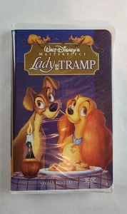 Lady And The Tramp VHS Tape - Fully Restored - Walt Disney Masterpiece - Picture 1 of 6