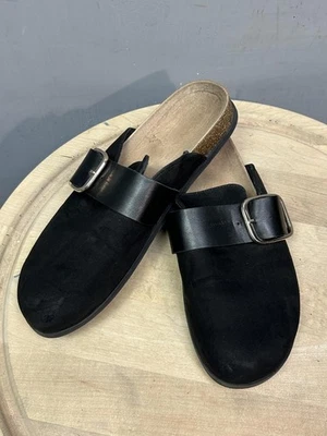 Old Navy Shoes Womens Size 10 Suede Buckle Slip On Clogs Comfort Slides Casual - Image 1 of 4