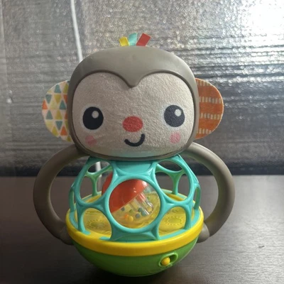 Juguete sensorial musical iluminado mono Bright Starts agarrar y reír con fácil agarre Foto 1 de 4