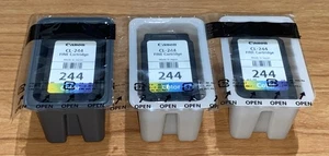 Canon CL-244 Color Ink FINE Cartridge Lot of  3 - New - Picture 1 of 4