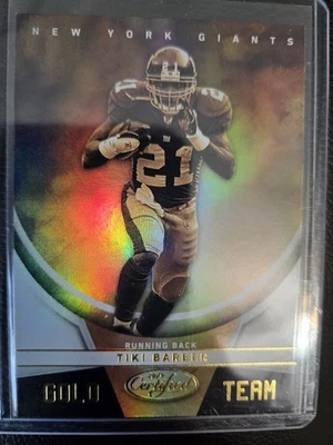 2019 Panini Certified - Gold Team Tiki Barber #GT-TI - Image 1 of 2