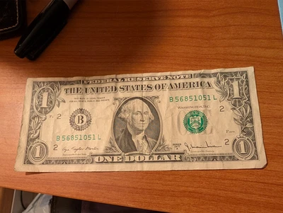 1977A New York $1 Federal Reserve Note Bill - Image 1 of 2