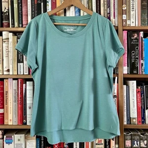 Royal Robbins neu mit Etikett türkisgrün U-Ausschnitt Breanna UPF 40+ Dri-X-Treme T-Shirt XL - Bild 1 von 7