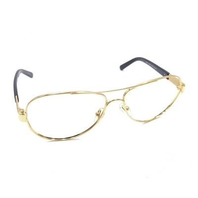 Tory Burch TY6010 106/T3 Aviator Gold Black Sunglasses Frames 57-14 135 Designer - Image 1 of 4