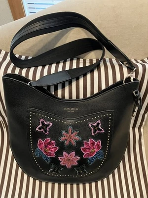 ¡Raro! Bandolera Hobo Henri Bendel Edición Limitada West 57th Apliques Florales Foto 1 de 4