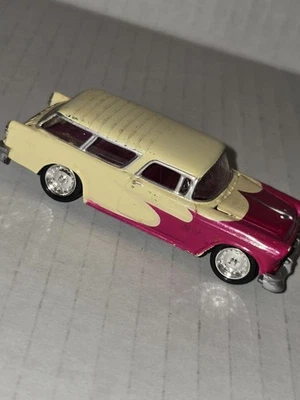 Johnny Lightning Chevy Nomad 1955 beige rosa 1/64 vagones Thunder *BOGO-PLZ LEER Foto 1 de 4
