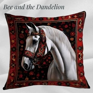 Camarillo White Horse Cushion COVER  45 X 45cms - Picture 1 of 6