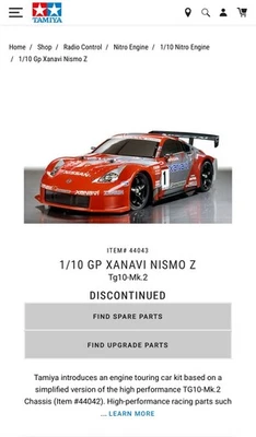 Tamiya Tg10 Mk2s Xanavi Nismo Z #44043.  New in Shrink wrap. - Image 1 of 4