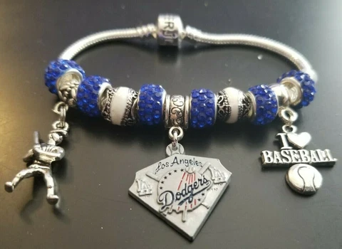 Los Angeles Dodgers beautiful beaded bracelet Cover