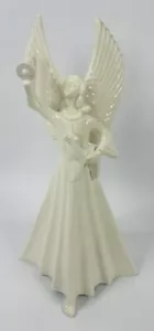 Vintage 1987 Nona’s Pottery 14” Porcelain Angel Tree Topper/Candle Holder - Bild 1 von 10