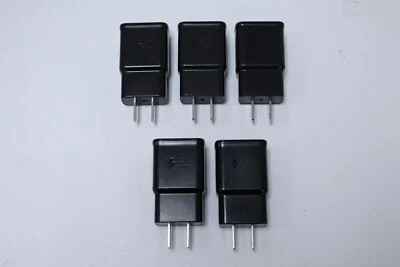 Lot of 5 Samsung EP-TA200 Fast Charge Travel Charger Black - Image 1 of 3
