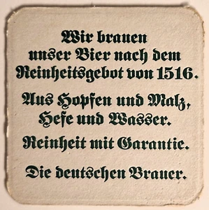 ZUZENHAUSEN ADLERBRÄU BRAUEREI BIER 1 BIERDECKEL 1960/70er - Picture 1 of 2