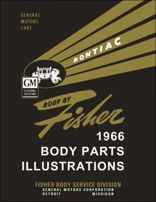 1966 Pontiac детали кузова иллюстрации GTO Tempest LeMans Bonneville Catalina GP - Изображение 1 из 2