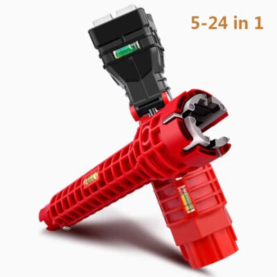 8 in 1 Multi Tool Faucet Sink Installer Pipe Wrench Plumbing for Kitchen Bathroo - Image 1 of 4